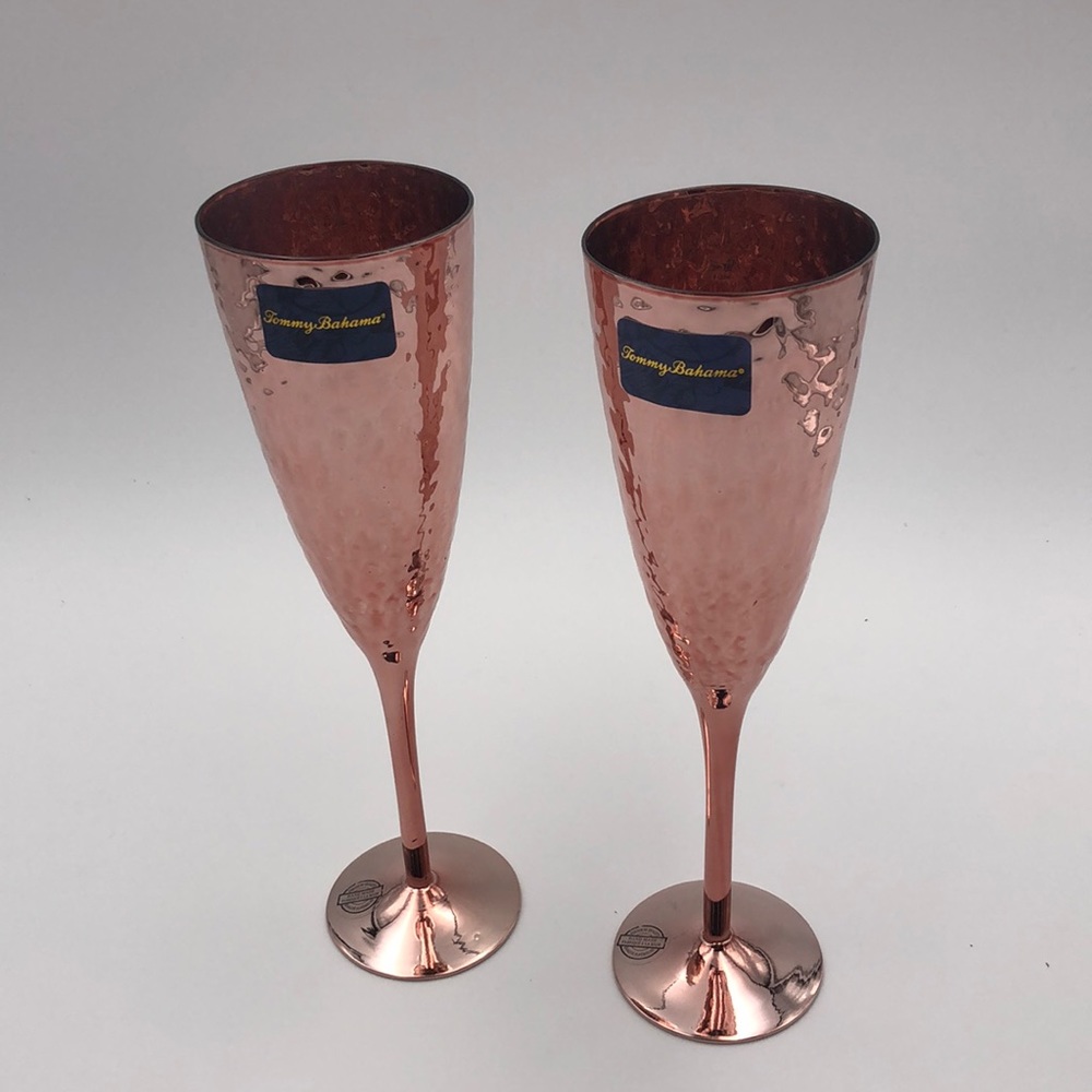 Tommy Bahama Champagne Glasses Set of 2